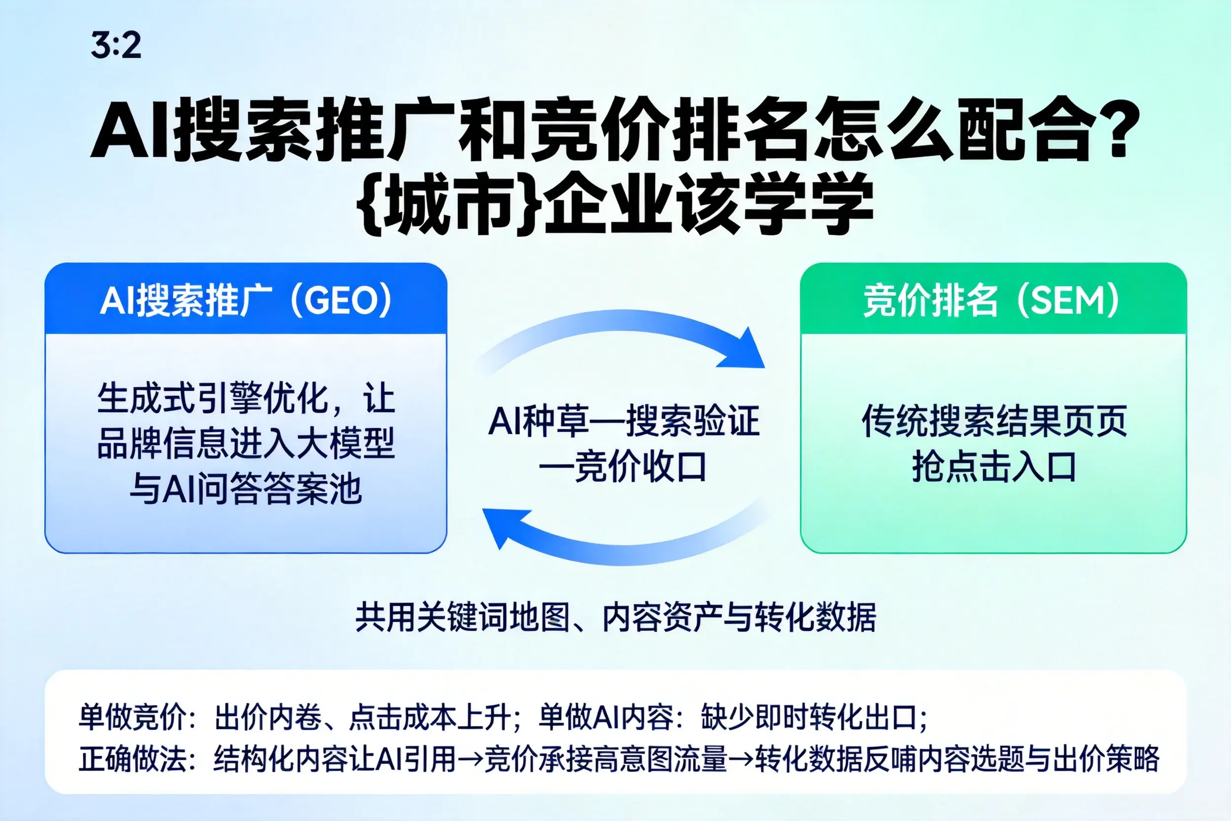 AI搜索推广和竞价排名怎么配合？自贡企业该学学