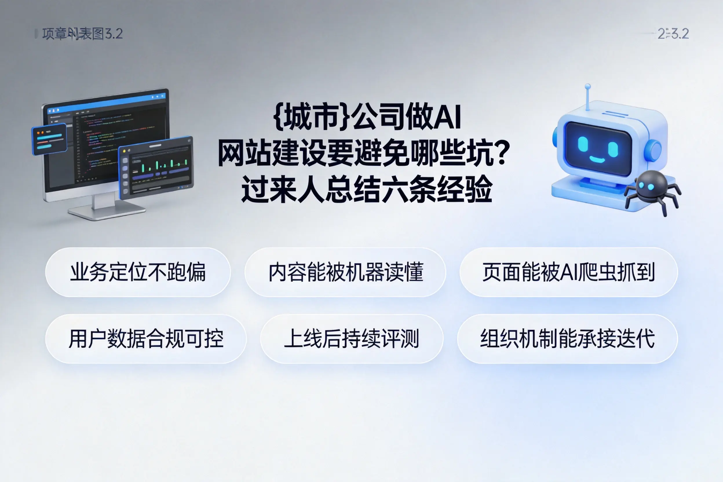 自贡公司做AI网站建设要避免哪些坑？过来人总结六条经验