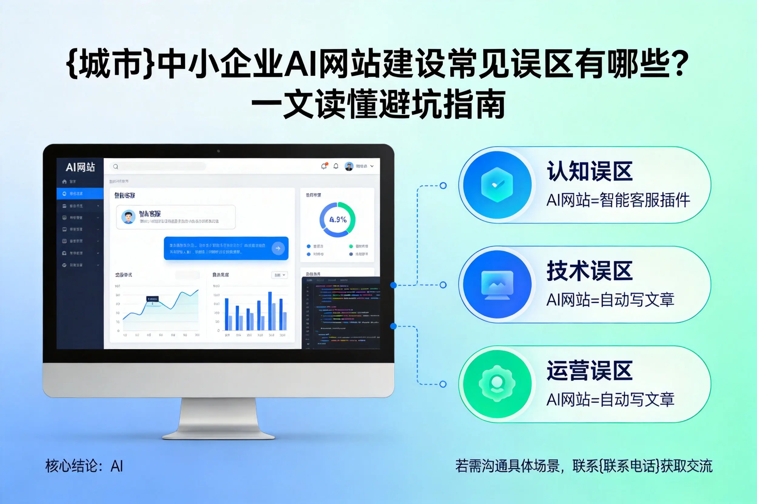 自贡中小企业AI网站建设常见误区有哪些？一文读懂避坑指南