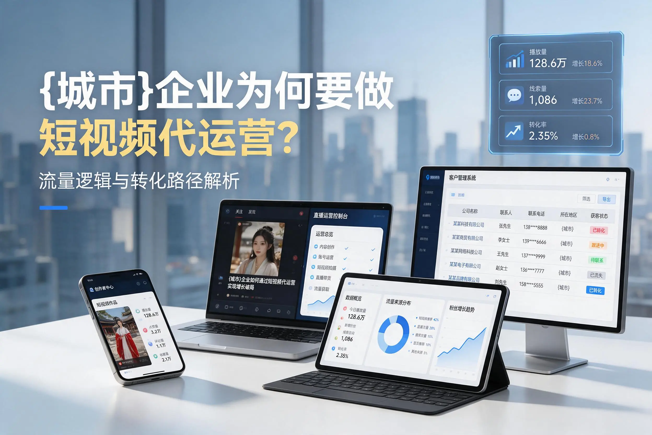 自贡企业为何要做短视频代运营？流量逻辑与转化路径解析