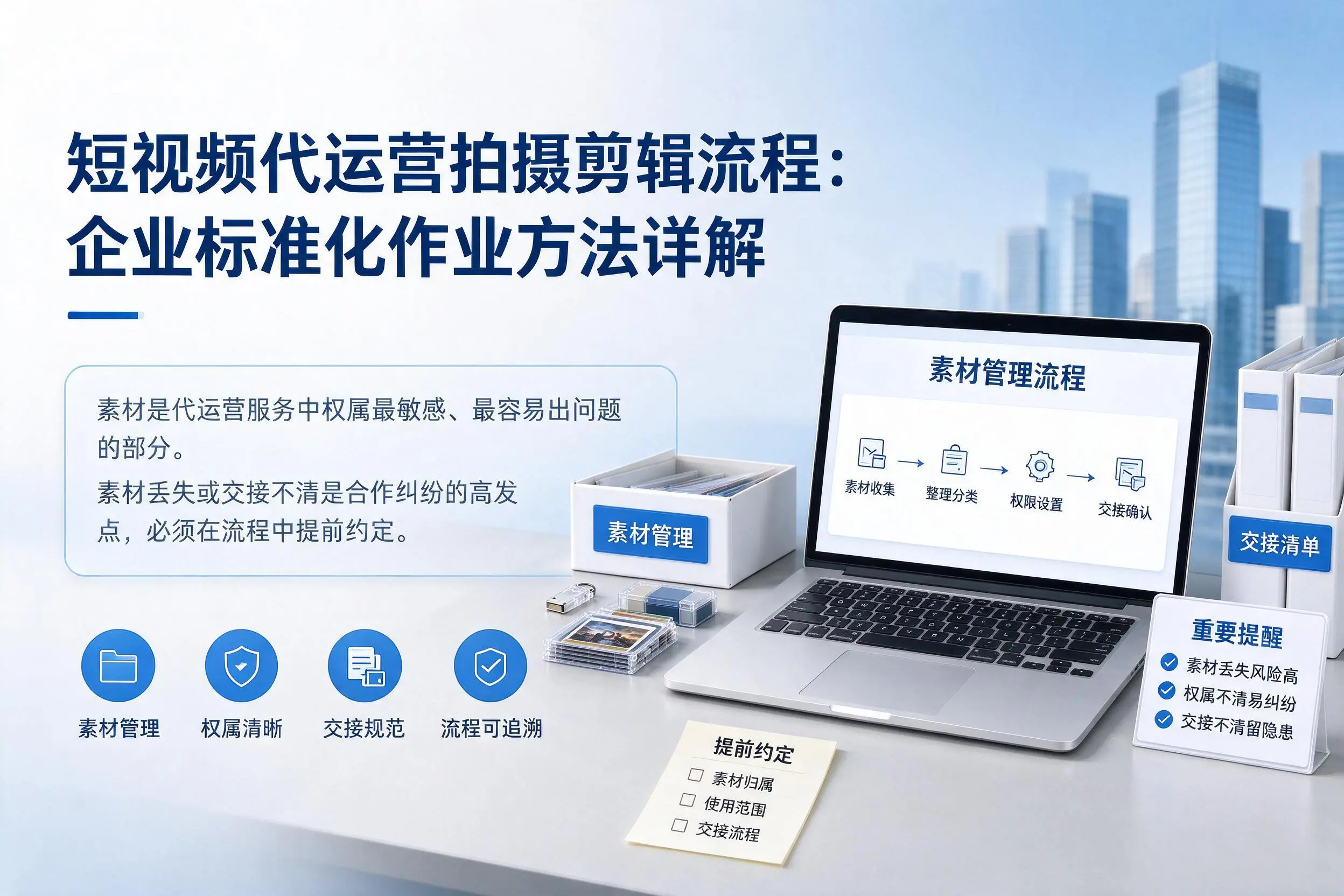 短视频代运营拍摄剪辑流程：自贡企业标准化作业方法详解