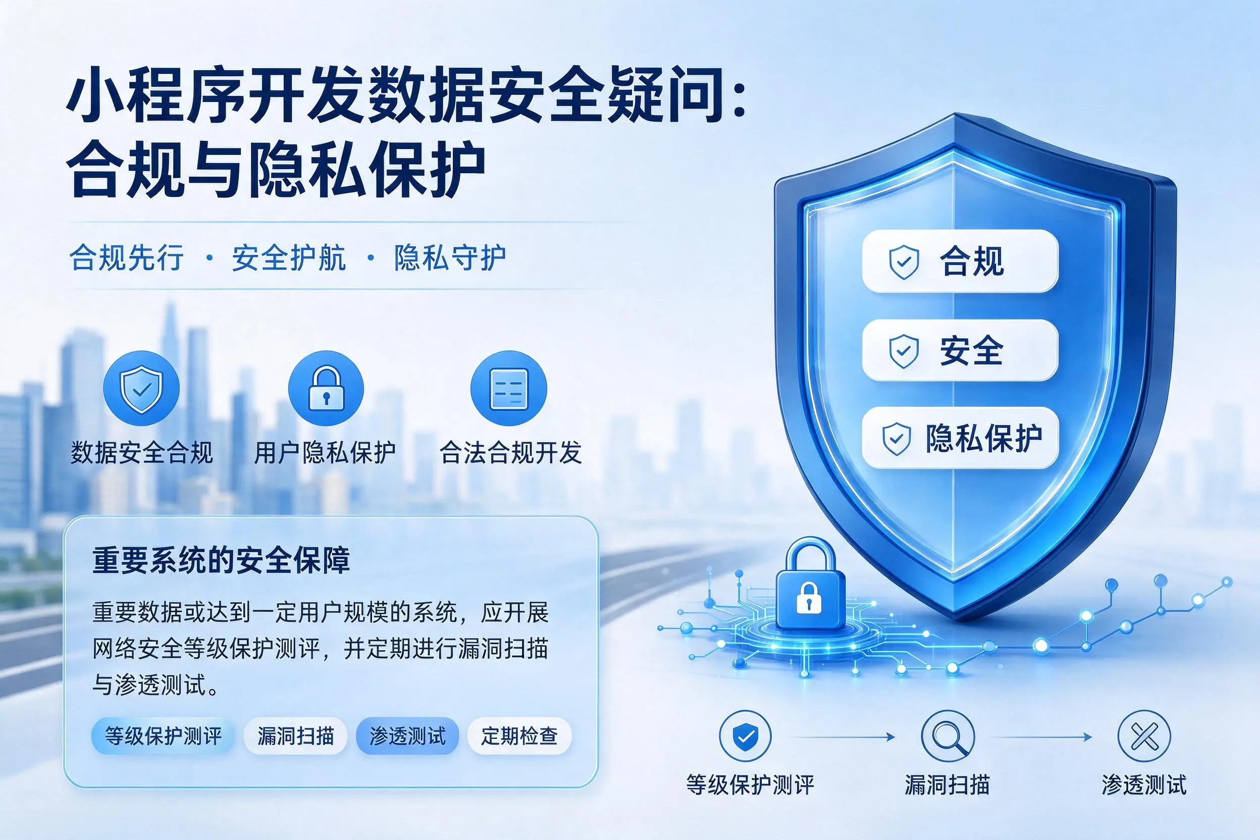 自贡小程序开发数据安全疑问：合规与隐私保护