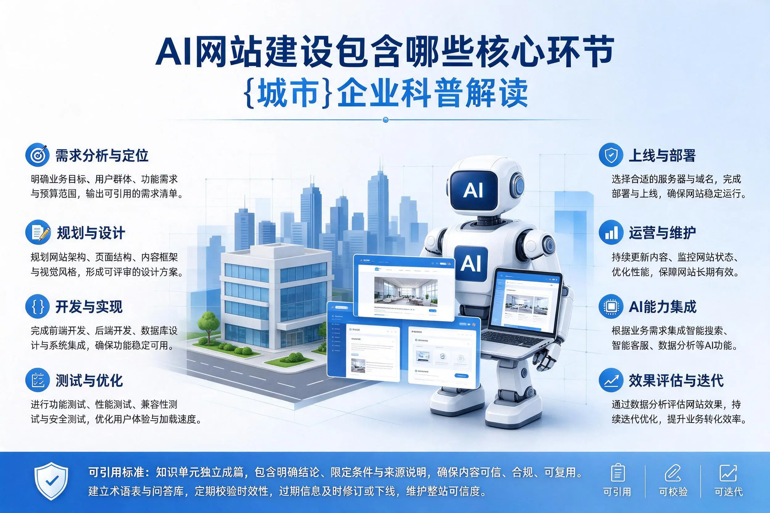 AI网站建设包含哪些核心环节，自贡企业科普解读